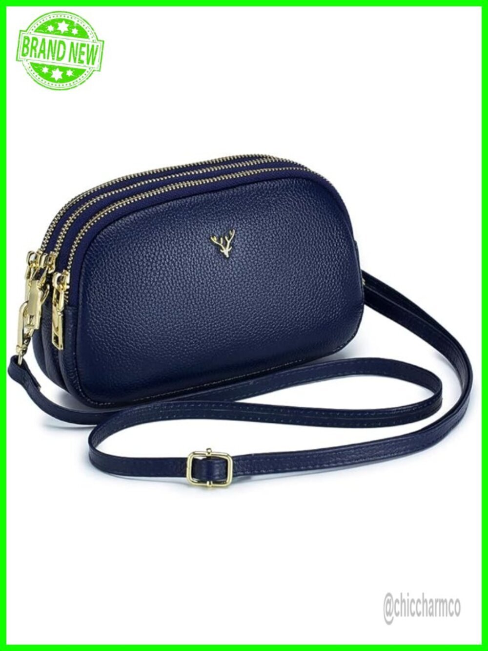 Genuine Leather Small Crossbody Bag Shoulder Handbag Cellphone Purse
